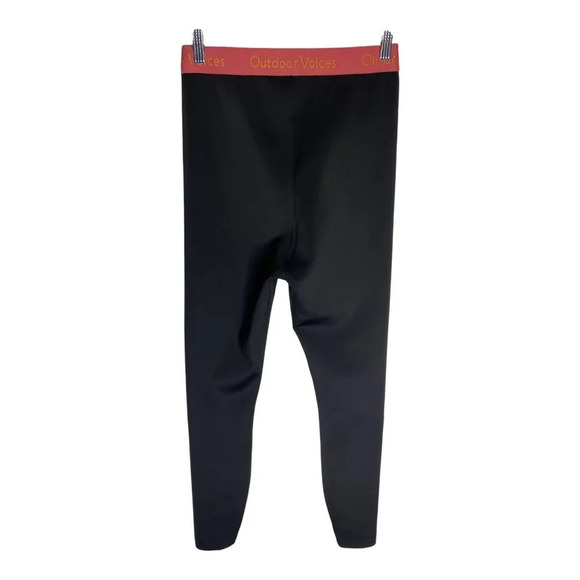 Outdoor Voices Smooth 7/8 Leggings High Rise Nylon Black-sz Medium - Picture 2 of 9
